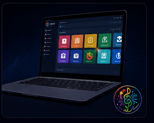 Portal Terapia Tecnológica aberto num notebook